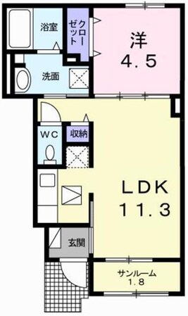 アンベリールＡの物件間取画像